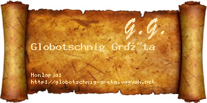 Globotschnig Gréta névjegykártya